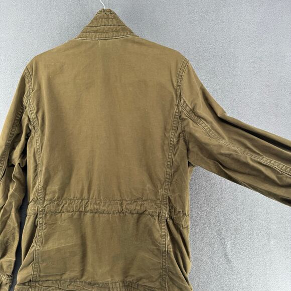 Abercrombie Fitch Military Jacket Womens L? No Size Tag Green Utility Full Zip - Picture 8 of 15